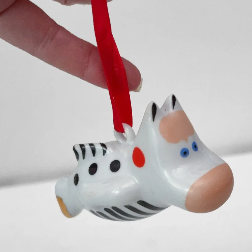 VTG Villeroy & Boch Animal Park Benedikt Porcelain Flying Hippo Ornament